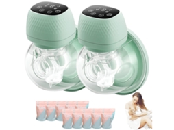 Peças para bomba de leite elétrica BRILVIBERA com 3 modos, 9 níveis de ajuste e 10 sacos para coleta de leite materno (não especificado)