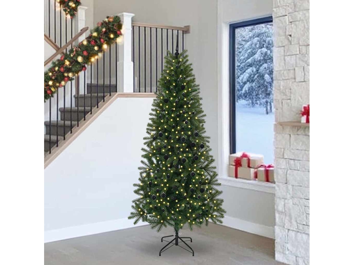 Vidaxl Árvore De Natal Artificial Verde 240 Cm Pe E Pvc