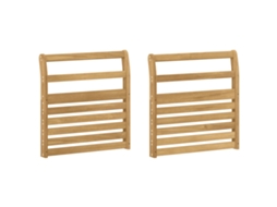 Vidaxl Módulo De Braços 2 Pcs Branco 58,5 X 8 X 60 Cm