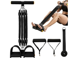 Faixa de Resistência AQUAFORGE com Pedal multiuso para Ioga, Pilates, Alongamento e Abdominais