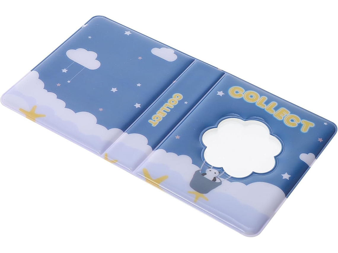 Álbum Fotos Adorável Moderno 36 Panda Pvc Resistente Rasgos Ideal Colecionar Exibir Memórias Mini Azul Suas GOKOCO