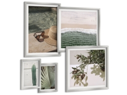 Conjunto De Pinturas Plantas De Verão Relaxamento Aquático Espelharte (5 Peças)