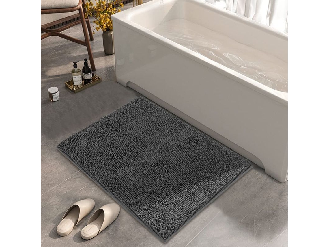 Tapete de Banheiro Anti derrapante, Macio, Absorvente, Fácil de Secar | S/MARCA