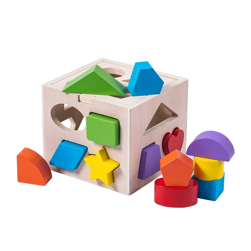 Conjunto De Brinquedos Montessori De Madeira 6 Em 1