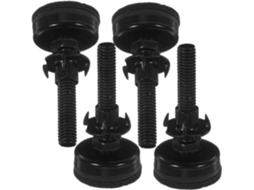 Conjunto De 4 Pés Ajustáveis Para Móveis, Rosca 3 8-16, 50mm, Em Aço Carbono, Com Almofadas De Feltro Para Nivelamento