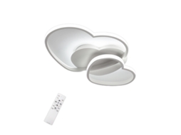 Luz de Teto Led Dimmível Moderno com Silice e Alumínio Remote Salon Sala de Jantar L50 * W45 * H8Cm 40W GOECO