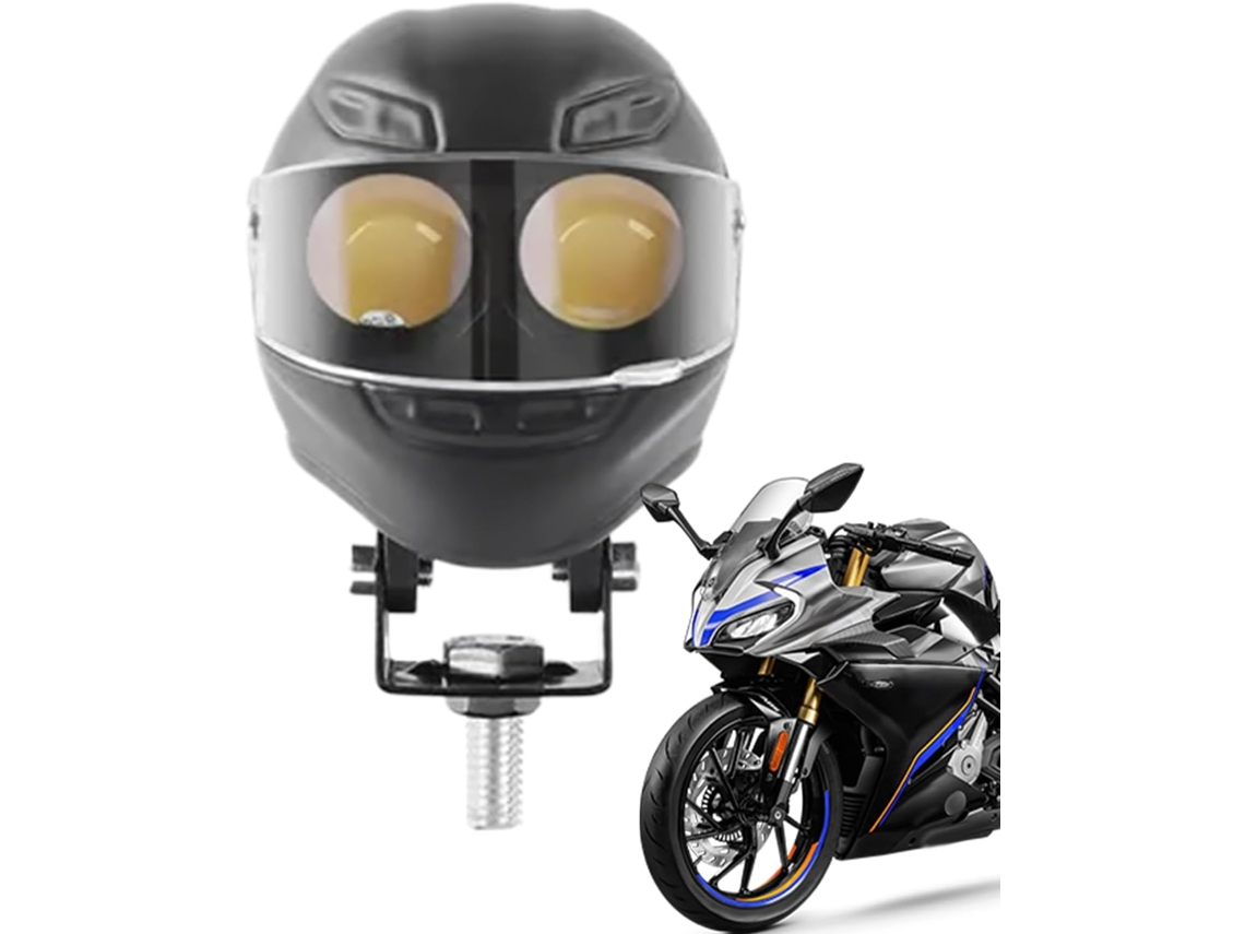 Faróis auxiliares para motocicleta com luz de neblina em LED (sem formato específico)