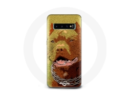 Capa para Samsung Galaxy S10 Pitbull castanho