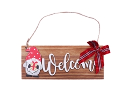 Laxiscreed Enfeite De Natal Para Janela Com Árvore E Porta De Madeira Para (embalagem)