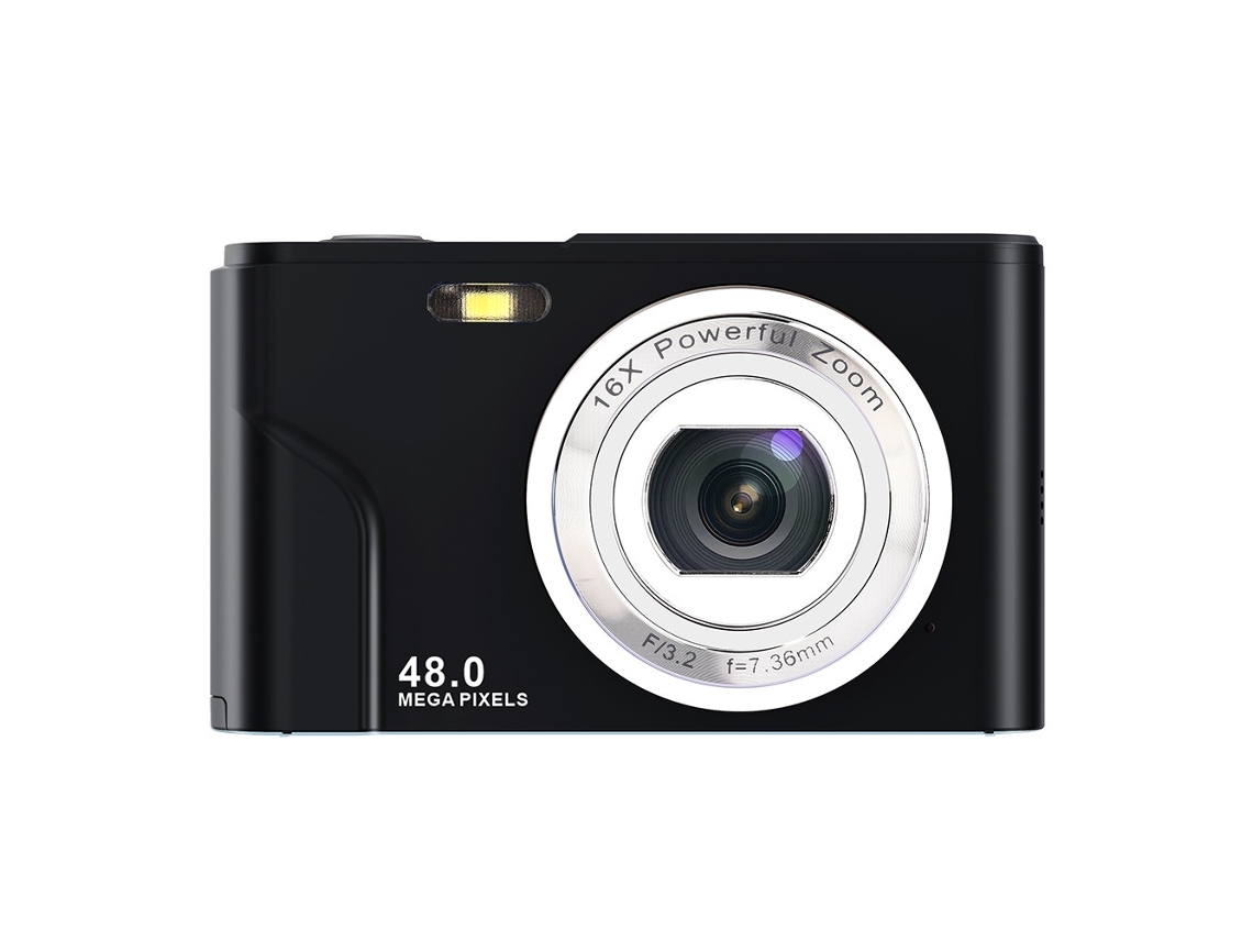 Câmera Digital Uhd 48mp Para Fotografia, Câmera De Vídeo Para Vlogs 1080p Com Tela De 2,4 Polegadas, Foco Automático (preta)