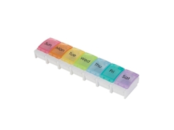 Caixa de Armazenamento de Pílulas Nova Line, semanal, BPA free, 7 dias | S/MARCA