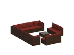 Garden Lounge Set, Garden Lounge Sets Vidaxl Marrom Rattan / Vime (n/a)