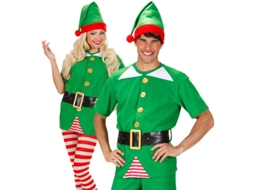 Fato Unisexo WIDMANN Duende de Pai Natal Sem Calças (Tam.: M)