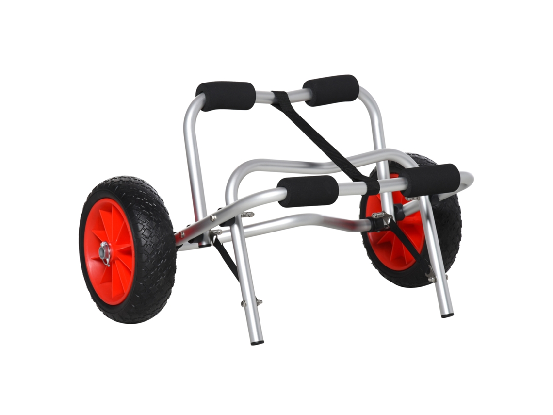 Carrinho Alumínio Canoa Caiaque Surf Dobrável 75kg VELTRIX