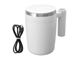 Laxiscreed Copo De Agitação Automático Magnético 380ml Para Café E Proteínas, Recarregável Por Usb Em Aço Inoxidável