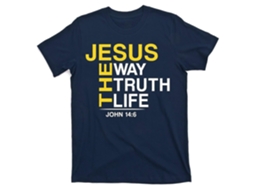 Jesus The Way Truth Life John 14:6 T shirt Unisex Best Sellers Sizes ROCKINSTONE