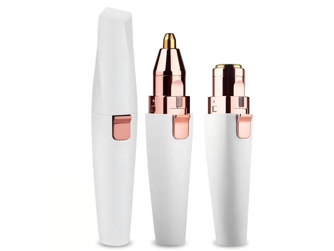 Aparelho 2em1 Recarregável À Prova Dágua para Remoção Pelos Faciais Feminino Lábios Nariz Rosto ZYBLSSBB