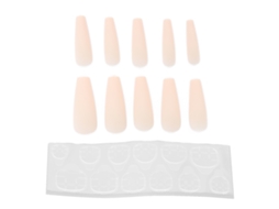 10 Unhas Postiças Longas de Alta Qualidade em Formato de Caixão, Cobertura Total para Manicure N5355-07