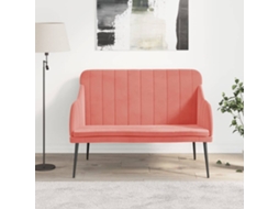 Vidaxl Banco 110x76x80 Cm Veludo Rosa