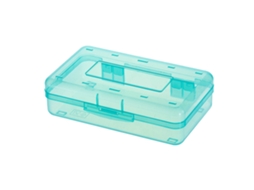 Estojo para Lápis, Portátil, Plástico, Verde, Escolar, Estudantes, Infantil AQUAFORGE