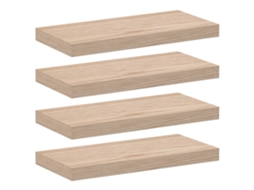 Floating Shelf, Floating Shelves Vidaxl Marrom Madeira Processada (50 X 23.5 X 4 Cm)