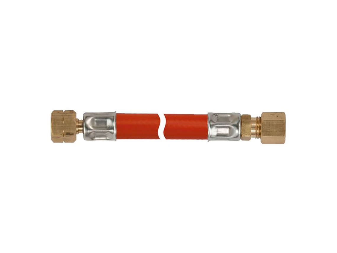 Mangueira Gas 1/4´´ Canhoto Fio 8 Mm Compressão Azul 40 Cmtalamex