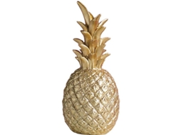 Ornamento de abacaxi em resina estilo nórdico moderno, decoração para casa ou escritório, presente de aniversário, dourado.