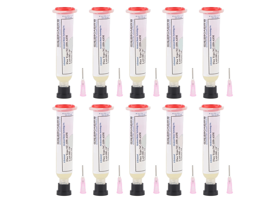 Pasta De Soldadura Com Alta Adhesão E Fluxo Nc-559-asm Com Ferramenta De Dispersão De Agulha