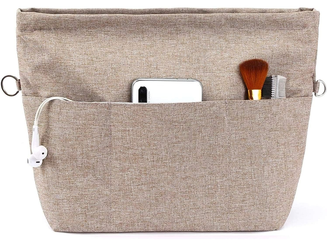 Organizador de bolsa AQUAFORGE com vários compartimentos, resistente, com chaveiro