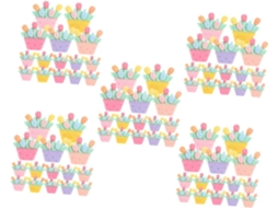 Stobok Conjunto De 100 Tachinhas Com Estampa Floral Para Decoração