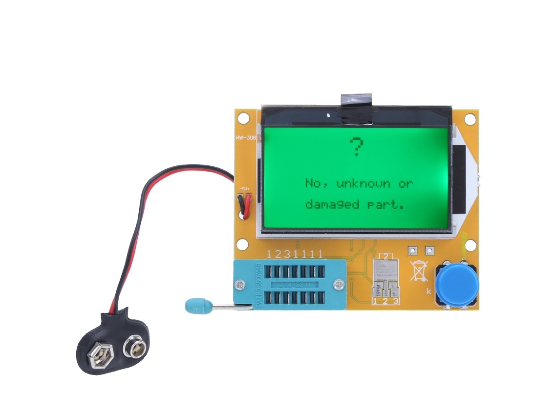 Testador de Transistores com Tela Gráfica para Resistência e Capacitância
