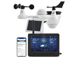 Estação Meteorológica VEVOR Wifi 7 em 1 Sensor Sem Fio com Tela Tft