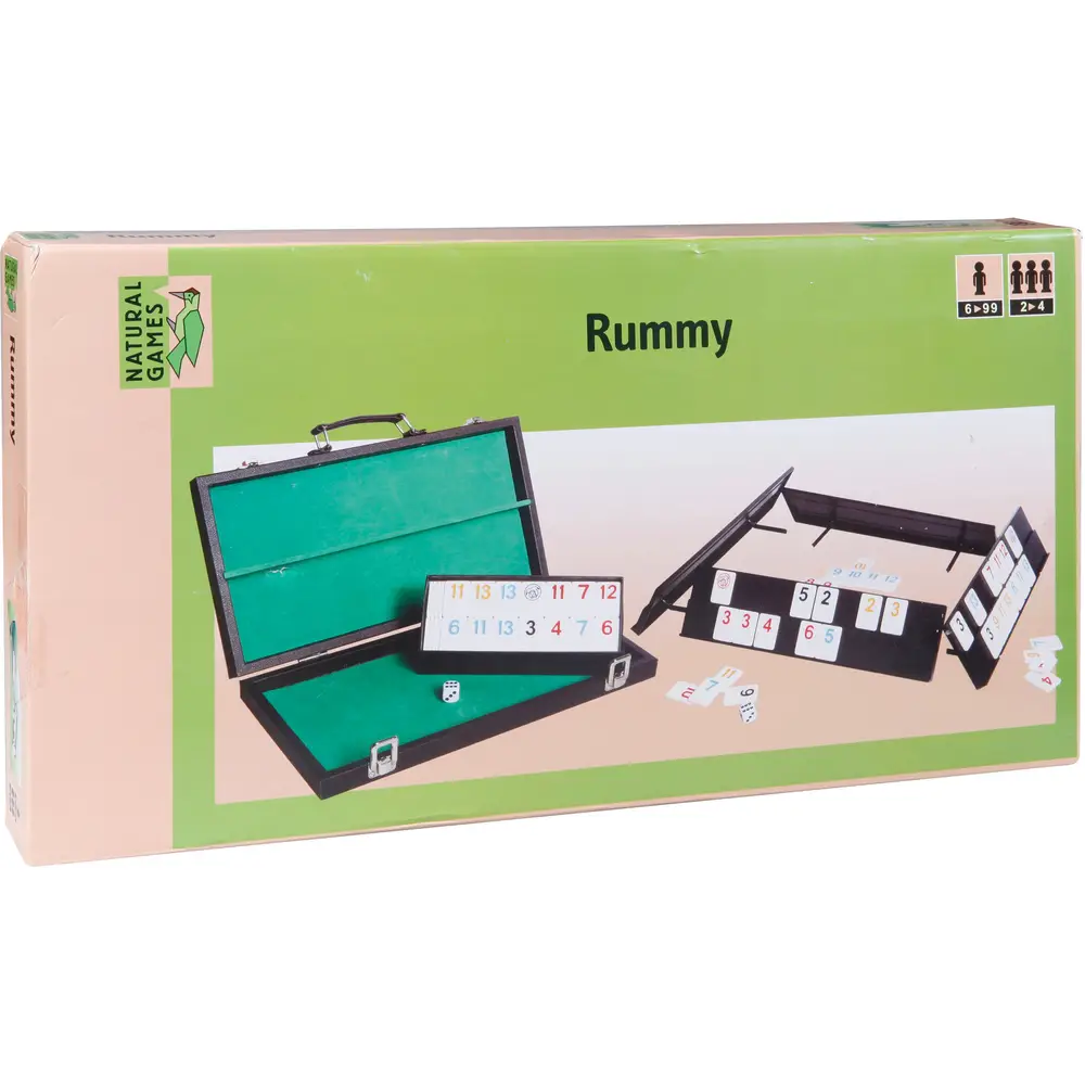 Rummy, Jogo De Viagem Em Mala Com 106 Peças, Jogo De Estratégia Clássico. Vedes