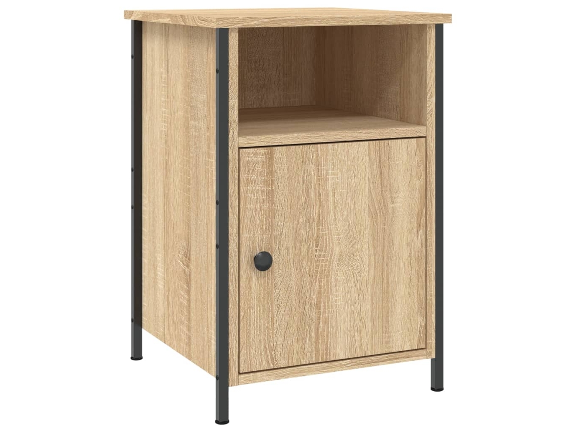 Mesa de Cabeceira Derivados Madeira Carvalho Sonoma 40x42x60 cm MAISON EXCLUSIVE