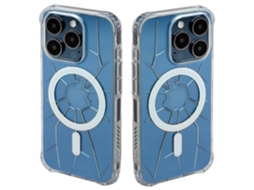 Capa De Silicone Kingxbar Crack Series Para Iphone 15 Para Magsafe Com Alta
