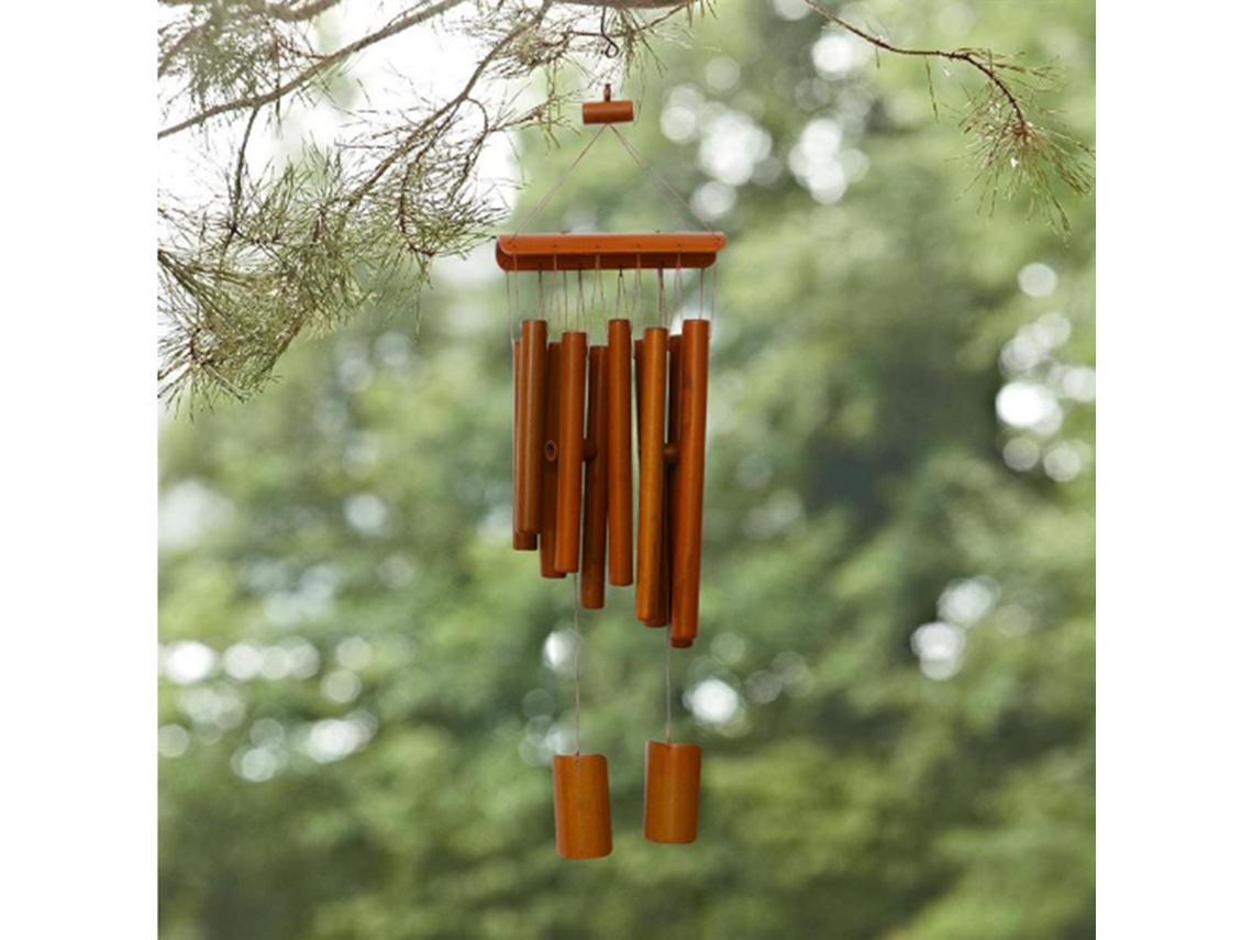 Sinos de Vento de Bambu para Jardim, Quintal, Área Externa, 60 Cm, Decoração para Casa SUNNY SPACES