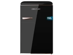 Mini Frigorífico Retro Tt Origin Black com Capacidade de 118 L Classe e Icebox Led Interior CECOTEC