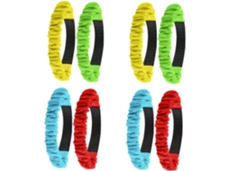 Bestonzon Conjunto De 8-faixas Elásticas Para Corrida Pernas, Ideais Jogos Revezamento, Aniversários