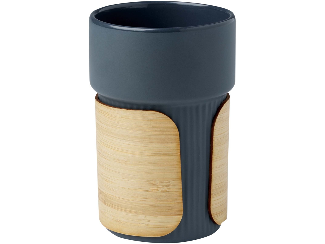 Copo de 340ml com capa de bambu "fika"