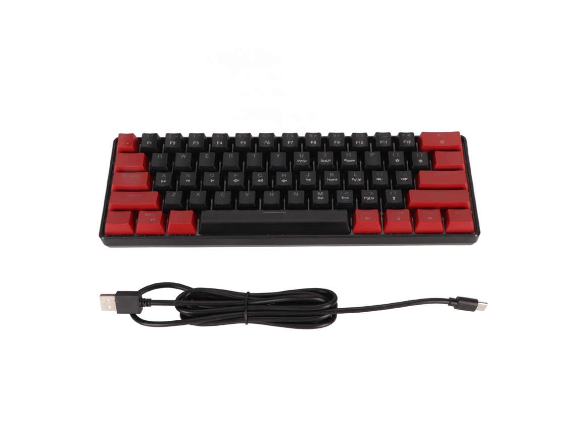 Teclado Mecânico Gamer Rgb Com 61 Teclas