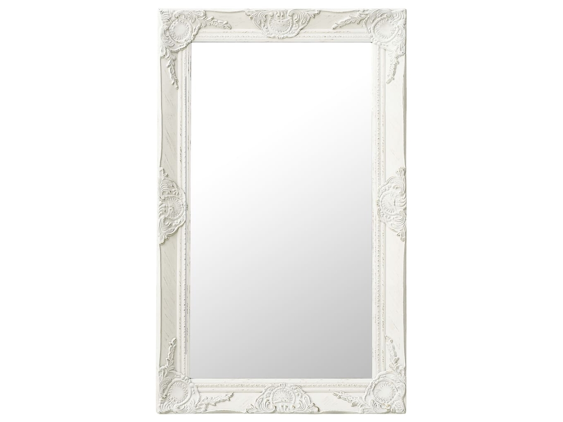 Espelho De Parede Estilo Barroco 50x80 Cm Branco Lovely Home