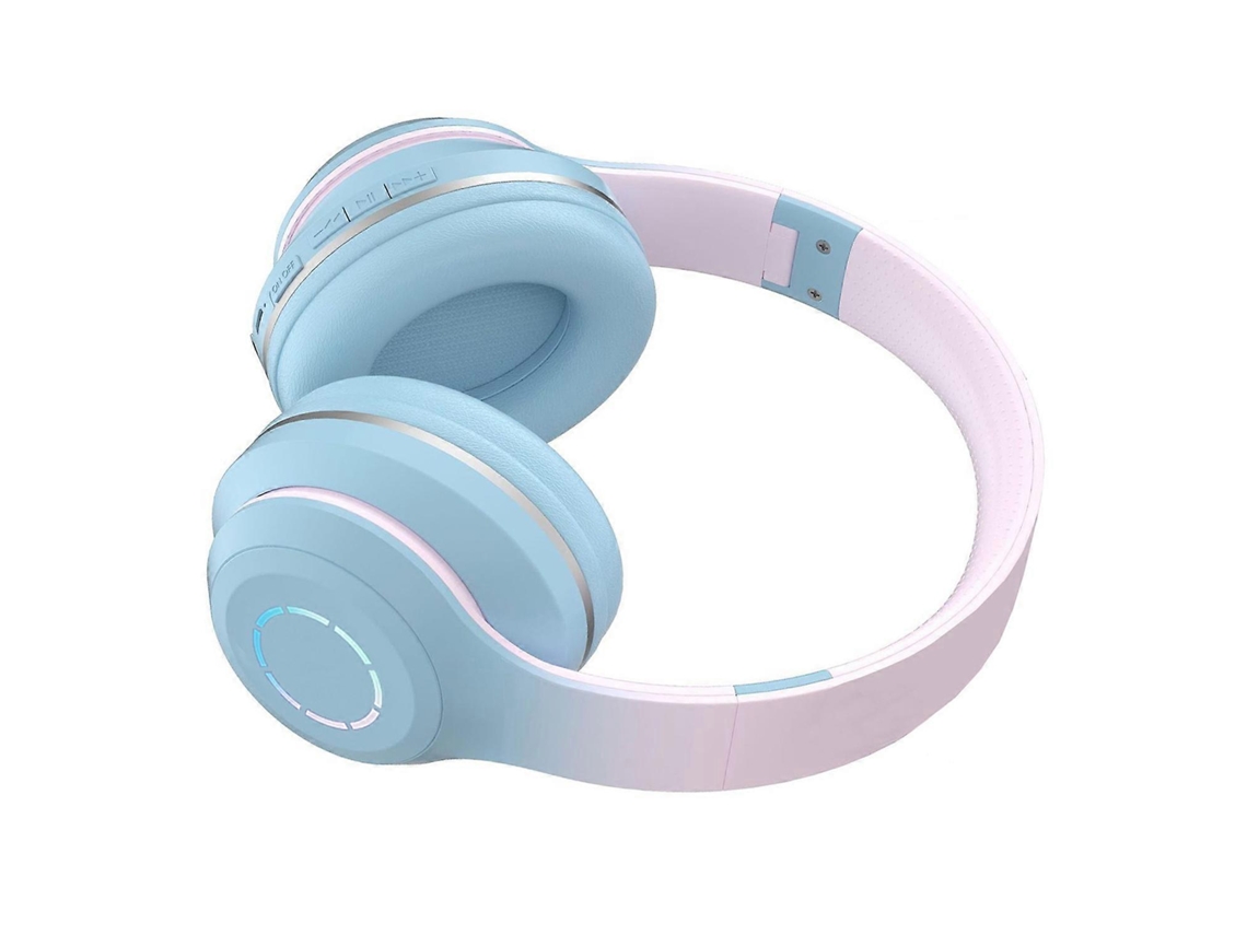 Fones De Ouvido Bluetooth Com Cancelamento De Ruído, Graves Potentes, Dobráveis, Cores Gradientes, Sem Fio, Com Luz Ly Ebike