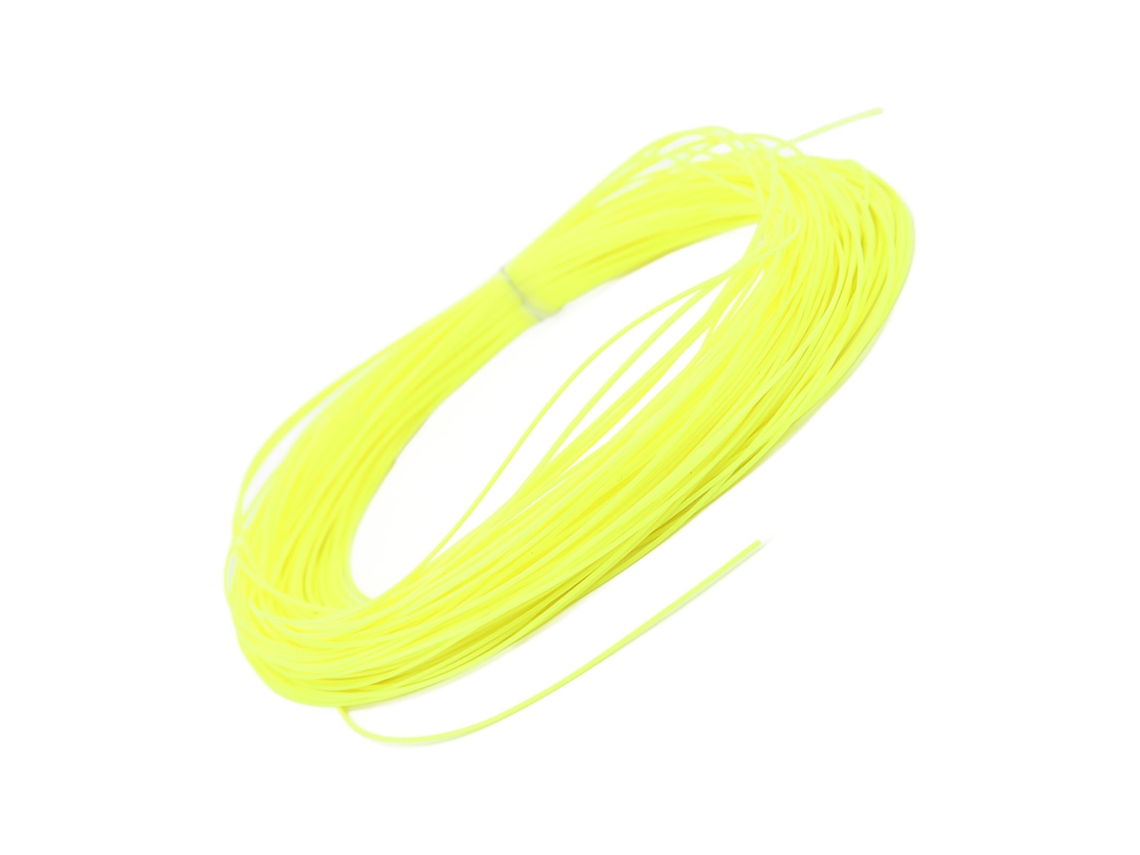 Linha com mosca flutuante AQUAFORGE 30,5m amarela, peso na frente