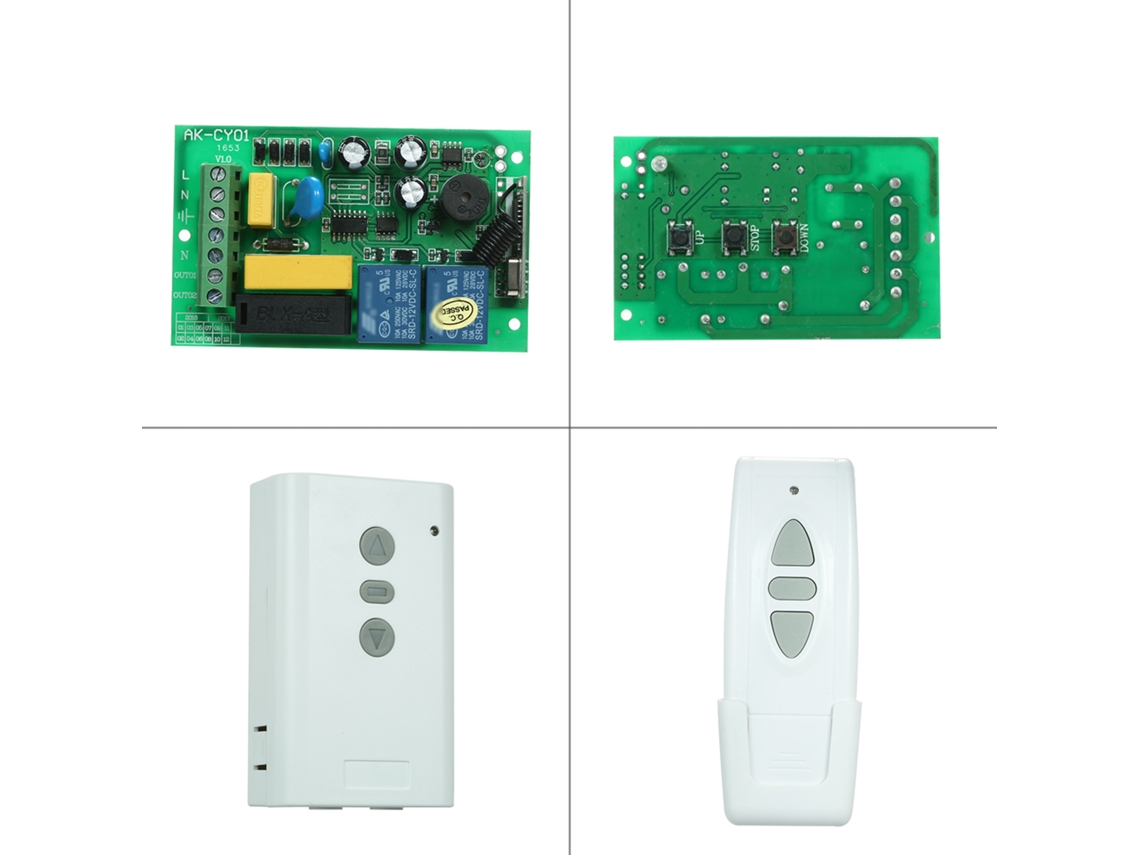 Interruptor de controle remoto Semi Fio (alimentação 220V AC, controle de 2 canais)