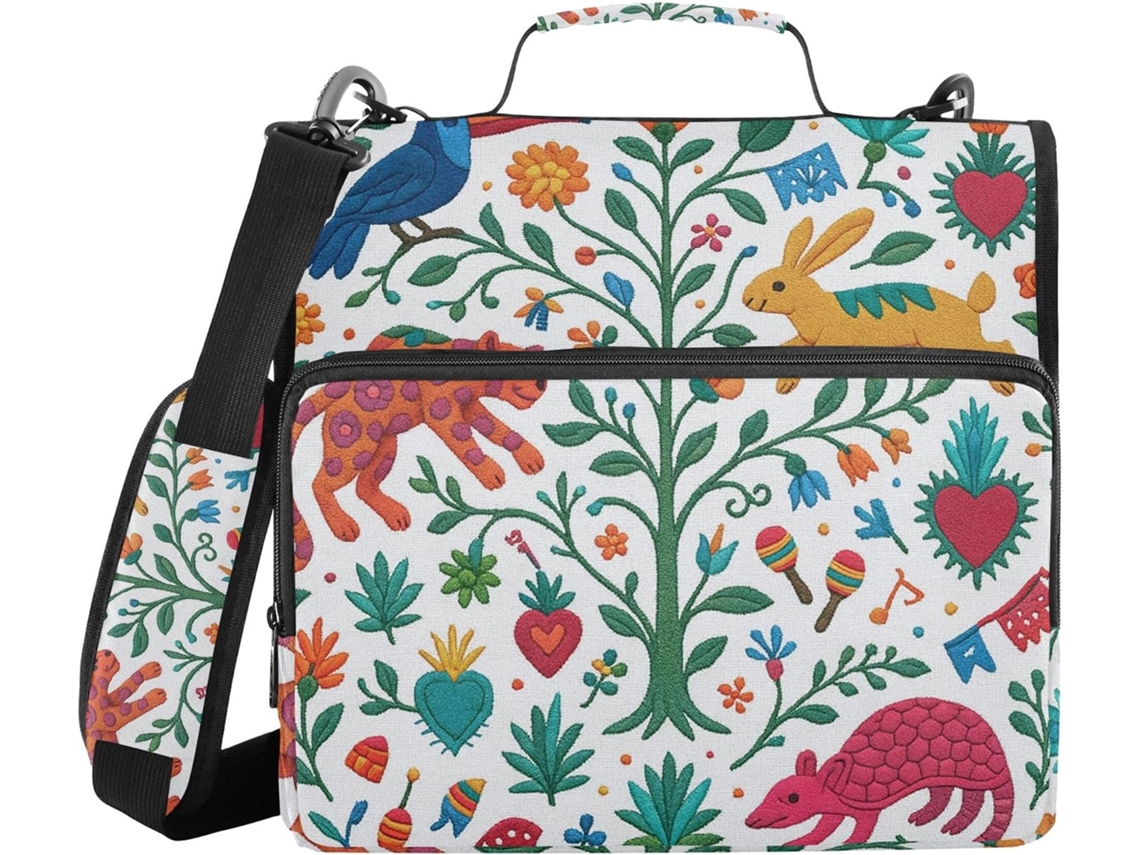 Organizador de Massas Com Alça Ombro, Vários Sacos de 3,8cm, 3 Argolas, Saco de Artigos de Papelaria, Acessórios