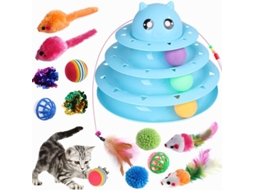 2026 14 Peças de Brinquedos para Gatos Interativos Internos Filhotes de Gato Acessórios Cores Aleatórias