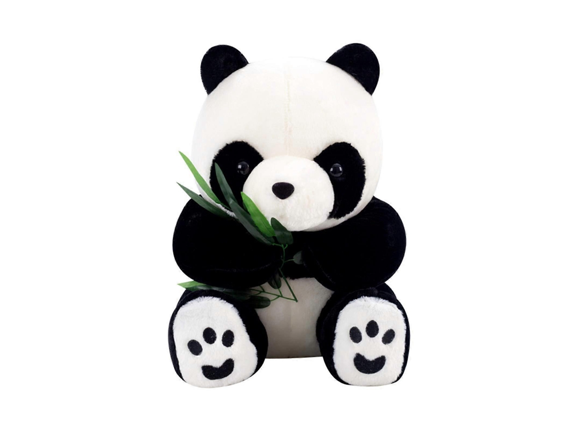 Panda De Pelúcia Com Bambu, 30cm, Almofada De Abraço, Presente Para Crianças
