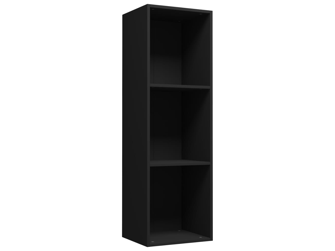 Book Cabinet, Book Cabinets Vidaxl Preto Madeira Processada (36 X 30 X 114 Cm)