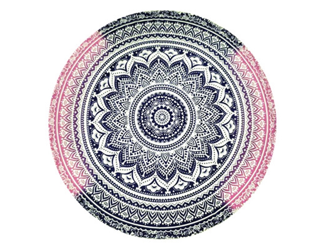 Omni-manta Redonda Para Playa Con Estampado Tapestry, Mantel De Picnic Y Cobija De Playa