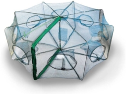 Xalavar LINEAEFFE Crab Cage 6 Holes Cinzento